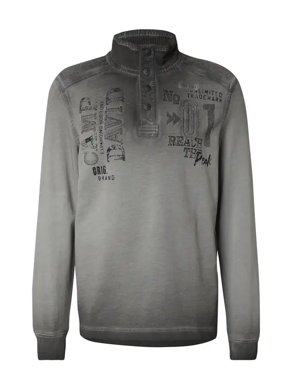 CAMP DAVID CAMP DAVID Sweater majica  crna melange