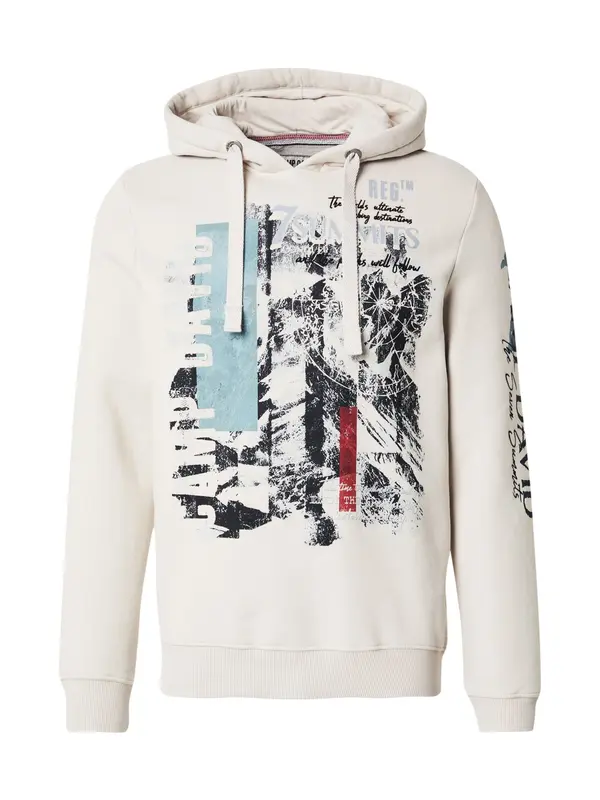 CAMP DAVID CAMP DAVID Sweater majica  golublje plava / bež siva / tamno crvena / crna