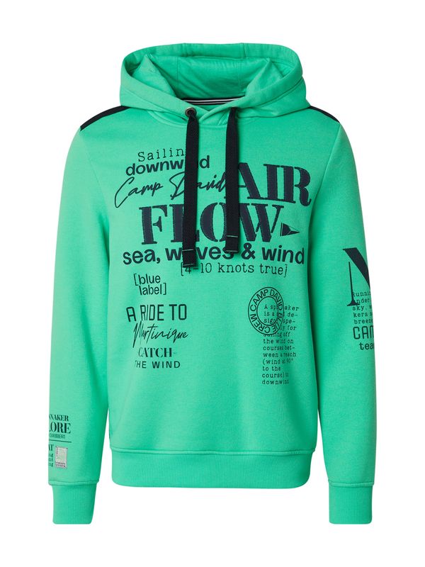 CAMP DAVID CAMP DAVID Sweater majica  mornarsko plava / limeta