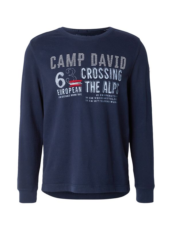 CAMP DAVID CAMP DAVID Sweater majica  mornarsko plava / svijetloplava / crvena / bijela