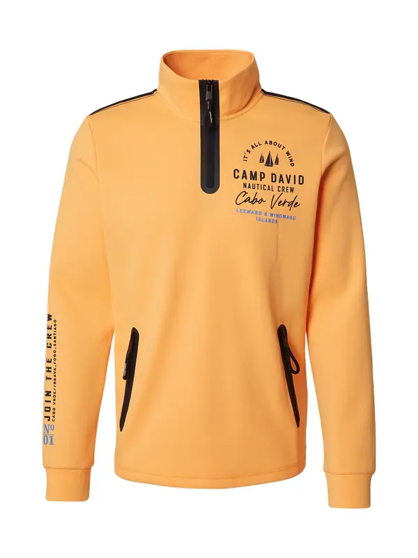 CAMP DAVID CAMP DAVID Sweater majica  noćno plava / narančasta