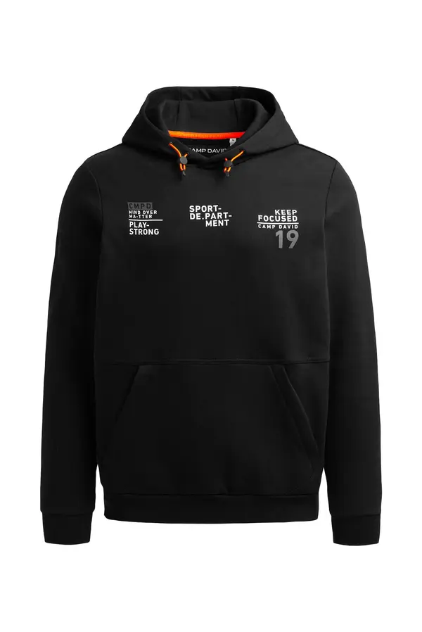CAMP DAVID CAMP DAVID Sweater majica  siva / crna / bijela