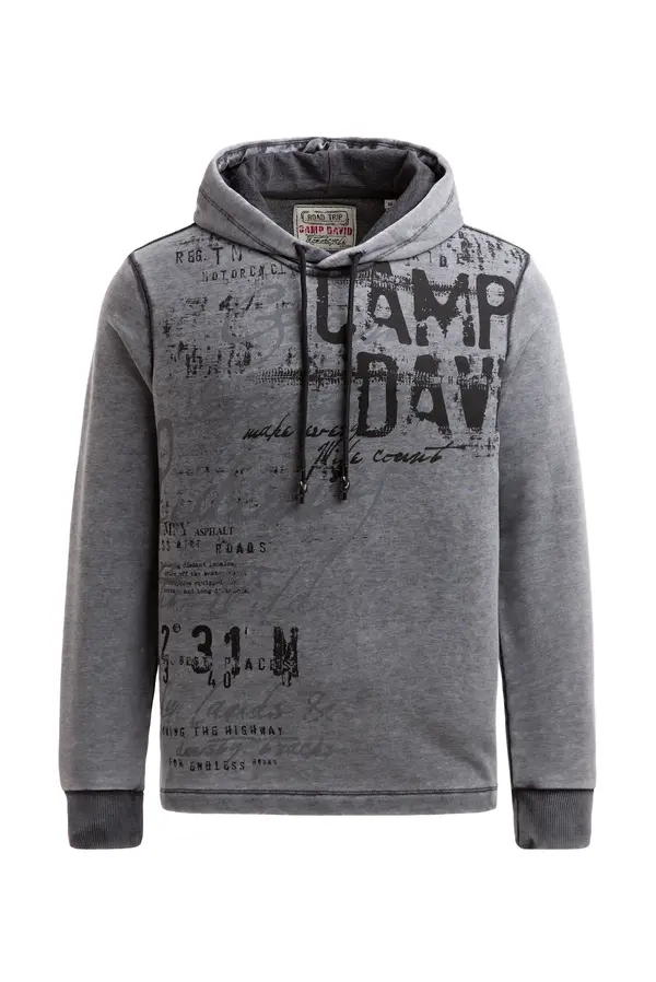 CAMP DAVID CAMP DAVID Sweater majica  siva / crna