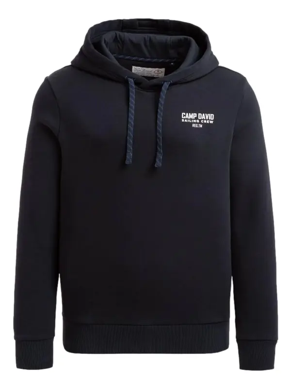 CAMP DAVID CAMP DAVID Sweater majica  tamno plava / bijela