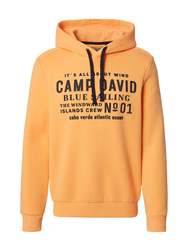 CAMP DAVID CAMP DAVID Sweater majica  tamno plava / narančasta