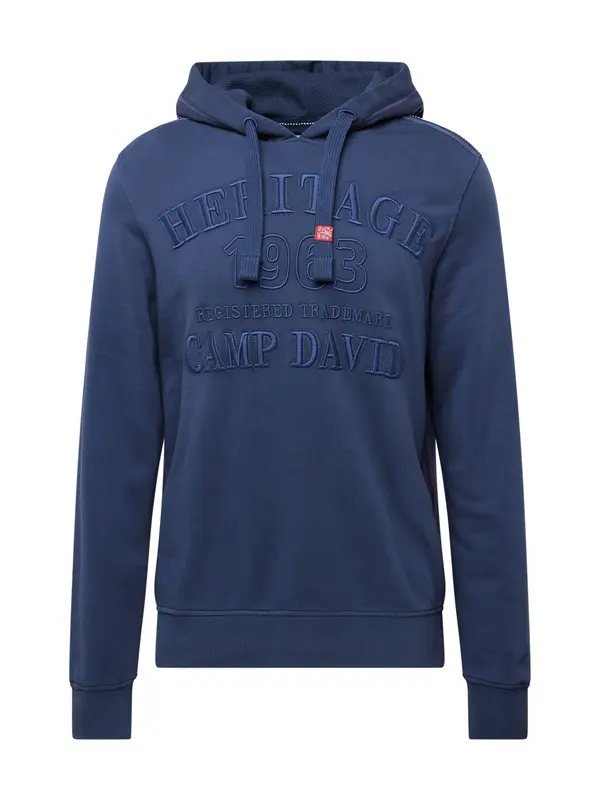 CAMP DAVID CAMP DAVID Sweater majica 'The Craftsmen'  morsko plava / mornarsko plava / svijetlo crvena / bijela