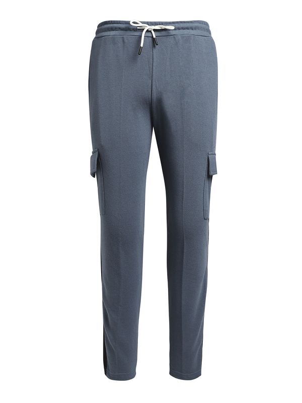 Campus Sutra Campus Sutra Cargo hlače 'Accoutrement'  golublje plava / crna