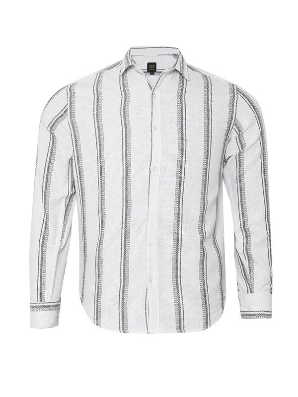 Campus Sutra Campus Sutra Košulja ' Casey '  siva / bijela