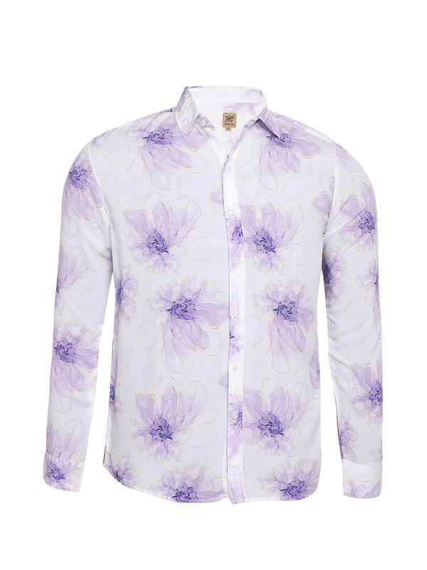 Campus Sutra Campus Sutra Košulja ' Derek '  bež / ljubičasta