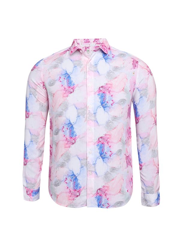 Campus Sutra Campus Sutra Košulja 'Elliot'  plava / roza