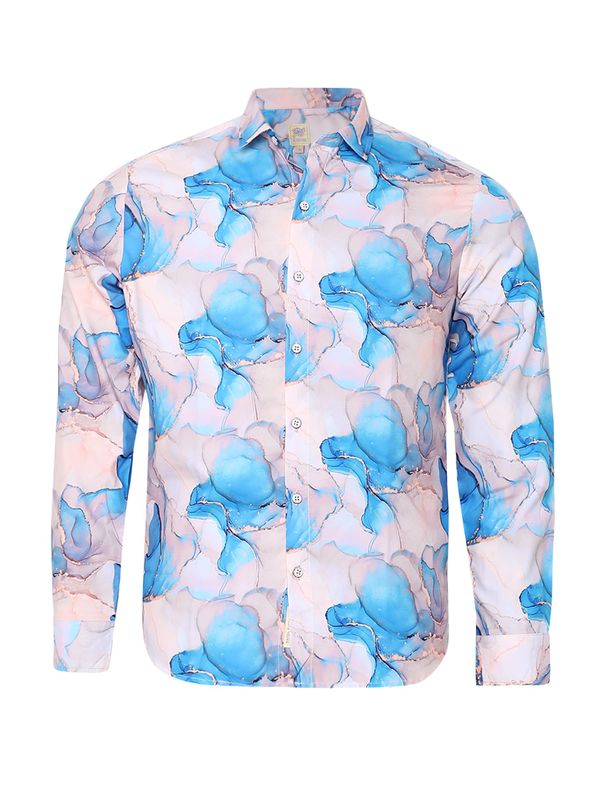 Campus Sutra Campus Sutra Košulja 'Forrest'  plava / roza