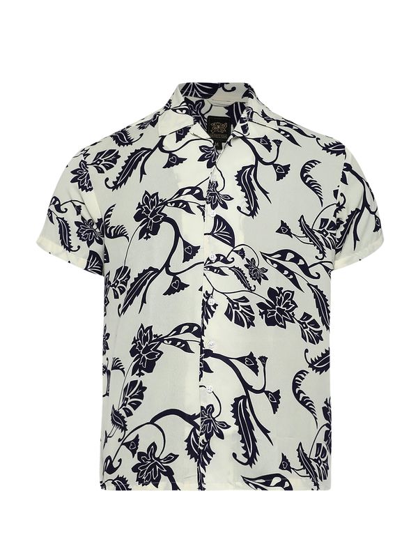 Campus Sutra Campus Sutra Košulja 'Ivan'  ecru/prljavo bijela / crna