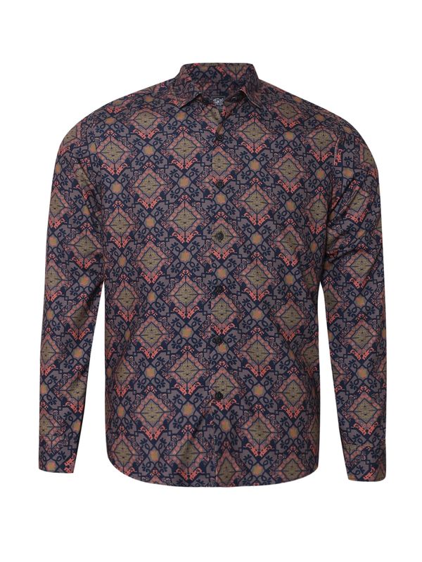 Campus Sutra Campus Sutra Košulja 'Jake'  plava / žuta / pastelno ljubičasta / roza