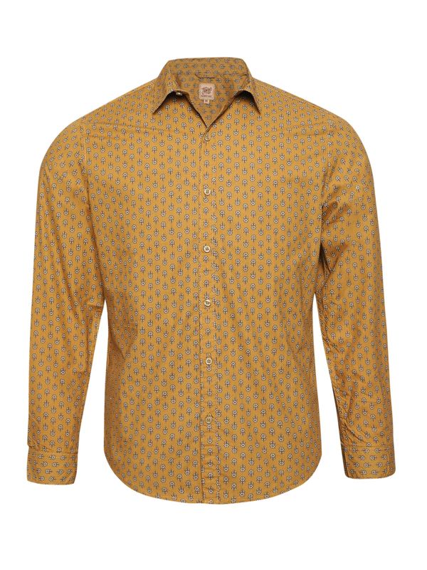 Campus Sutra Campus Sutra Košulja 'Jose'  karamela / crna / bijela