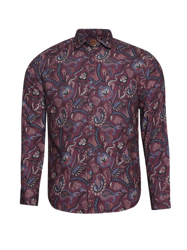 Campus Sutra Campus Sutra Košulja ' Reed '  plava / bordo / crna / bijela