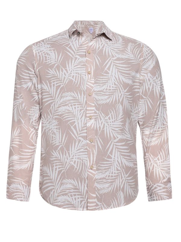 Campus Sutra Campus Sutra Košulja 'Roman'  bež / bijela