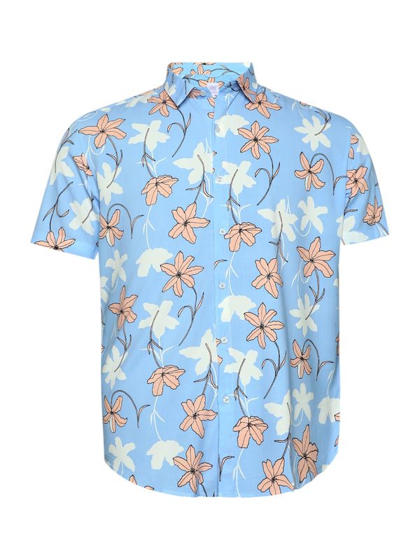 Campus Sutra Campus Sutra Košulja 'Zyaire'  bež / plava / bijela