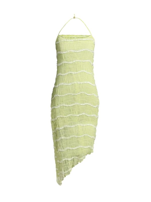 Campus Sutra Campus Sutra Ljetna haljina 'Alessandra'  limeta zelena / bijela