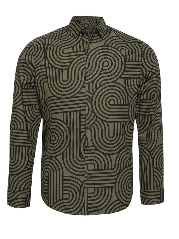 Campus Sutra Campus Sutra Majica 'Kayden'  zelena / crna