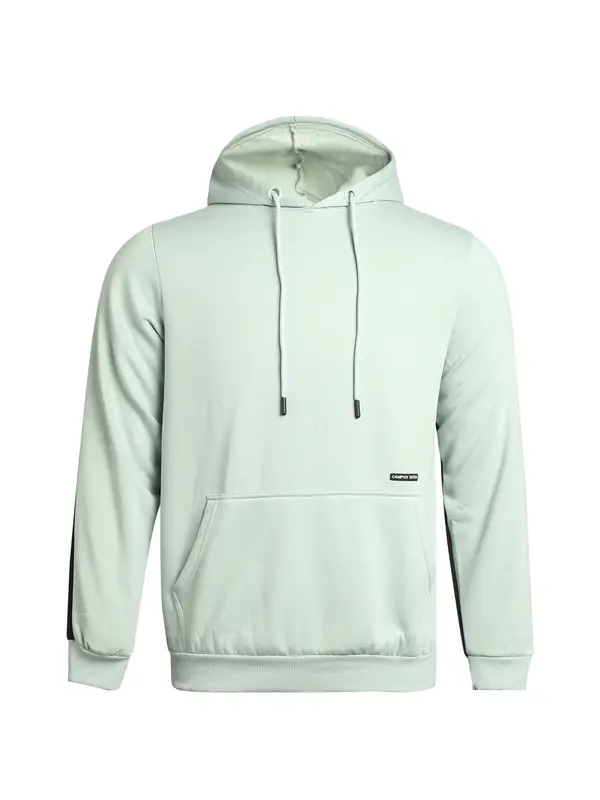 Campus Sutra Campus Sutra Sweater majica 'Quest'  svijetloplava / crna