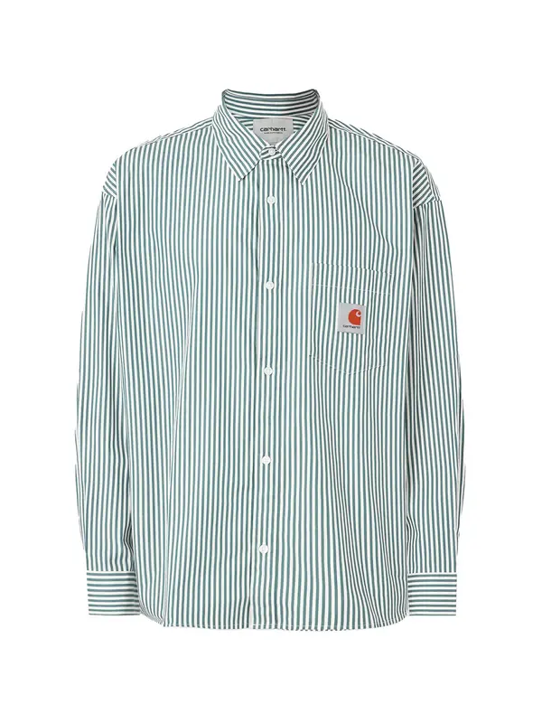 Carhartt WIP Carhartt WIP Košulja 'Daldry'  žad / bijela