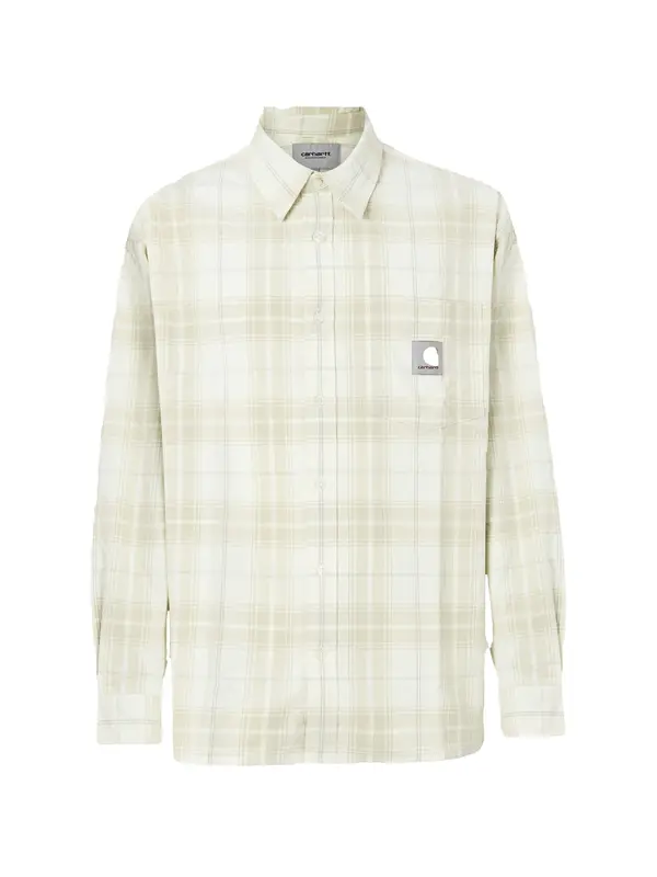 Carhartt WIP Carhartt WIP Košulja 'Wilber'  pijesak / siva / bijela