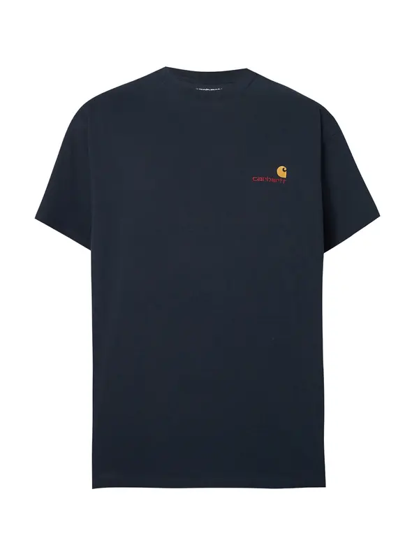 Carhartt WIP Carhartt WIP Majica 'American Script'  mornarsko plava / tamo žuta / tamno crvena