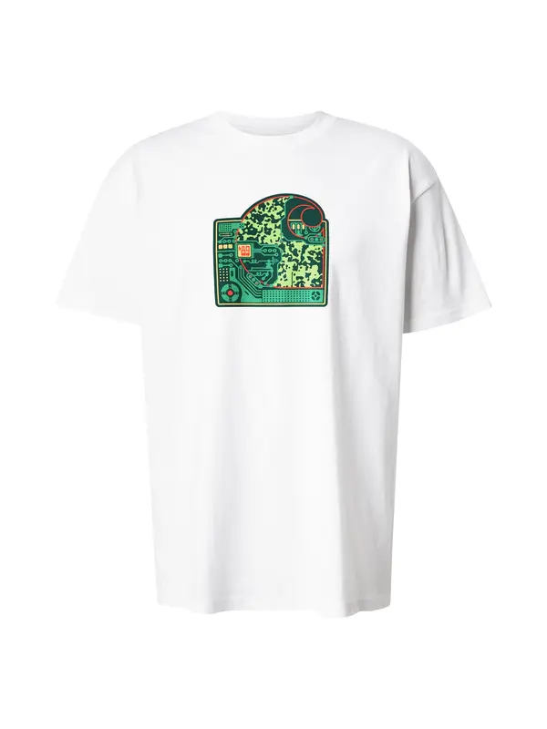 Carhartt WIP Carhartt WIP Majica 'Chip'  kraljevski zelena / svijetlozelena / crvena / bijela