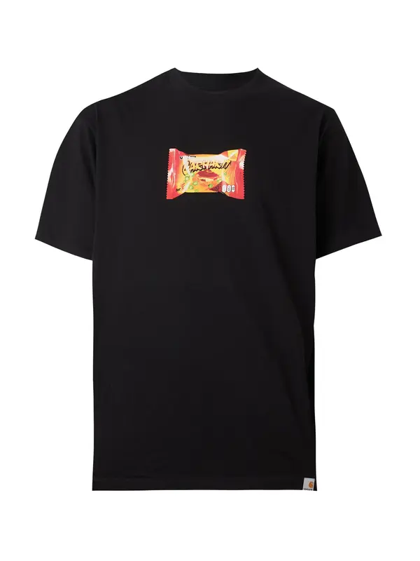 Carhartt WIP Carhartt WIP Majica 'Road Side Snack'  tamo žuta / svijetlocrvena / crna / bijela