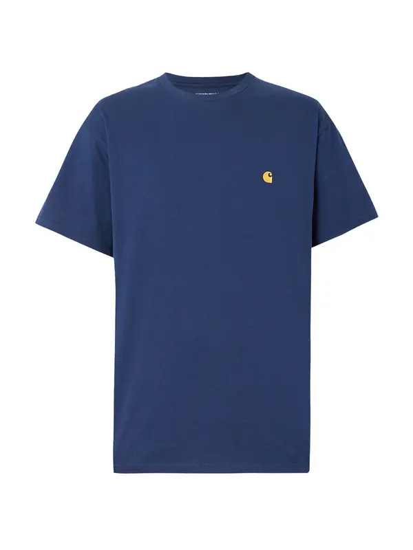 Carhartt WIP Carhartt WIP Majica 'Сhase'  tamno plava / pastelno žuta