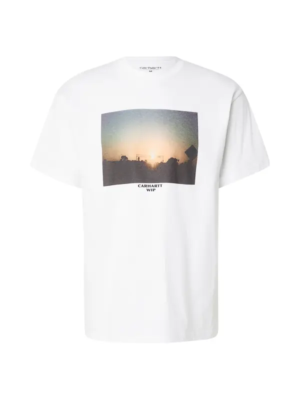 Carhartt WIP Carhartt WIP Majica 'Warm Views'  azur / svijetlonarančasta / crna / bijela