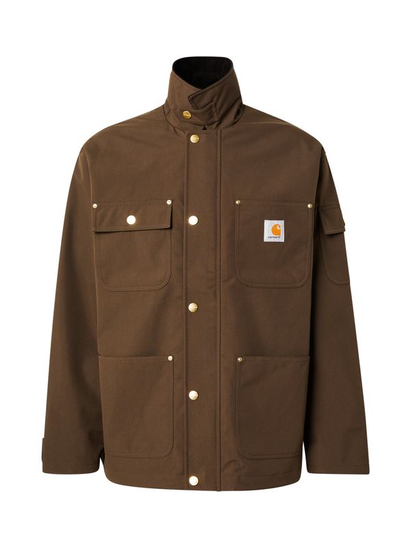 Carhartt WIP Carhartt WIP Prijelazna jakna 'Clapton'  smeđa / tamno smeđa