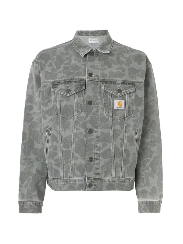 Carhartt WIP Carhartt WIP Prijelazna jakna 'Helston'  siva / crni traper