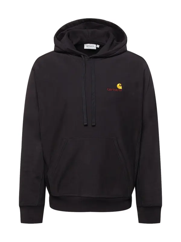 Carhartt WIP Carhartt WIP Sweater majica 'American Script'  zlatno žuta / hrđavo crvena / crna