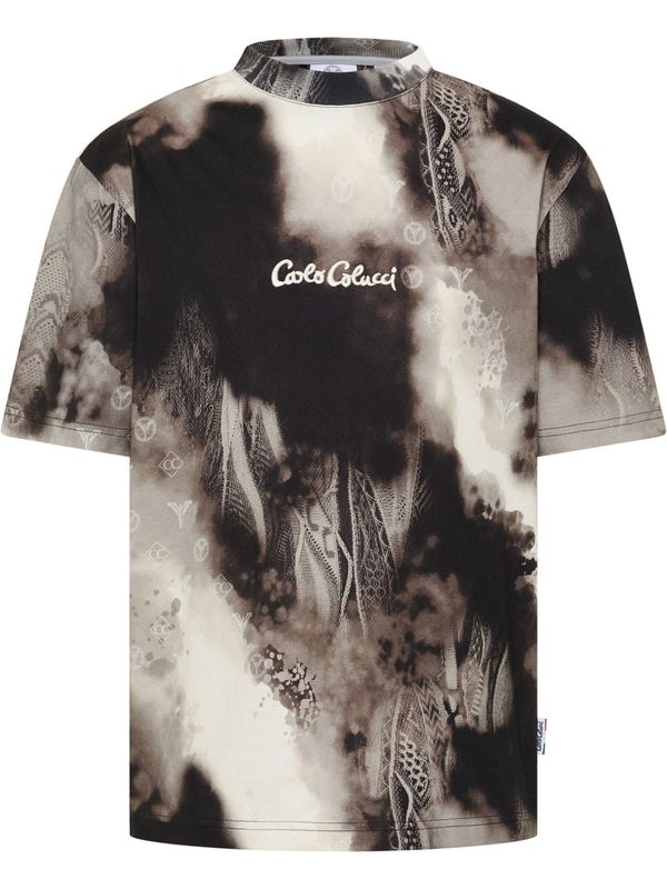 Carlo Colucci Carlo Colucci Majica 'D'Inezo '  bež / siva / crna