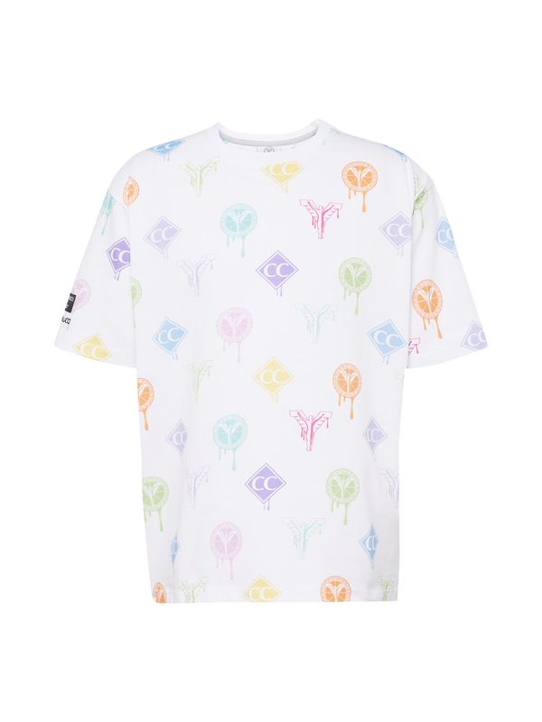 Carlo Colucci Carlo Colucci Majica  svijetlozelena / ljubičasta / narančasta / bijela
