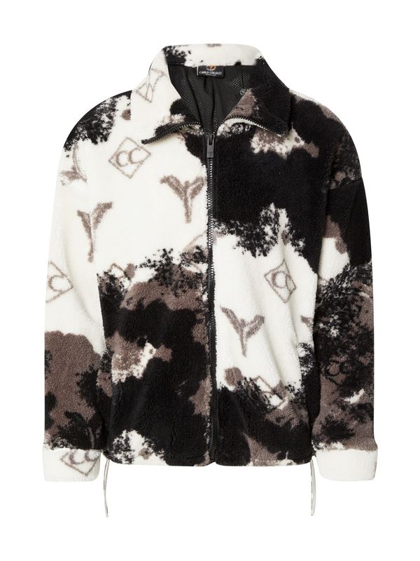 Carlo Colucci Carlo Colucci Prijelazna jakna  čokolada / crna / bijela