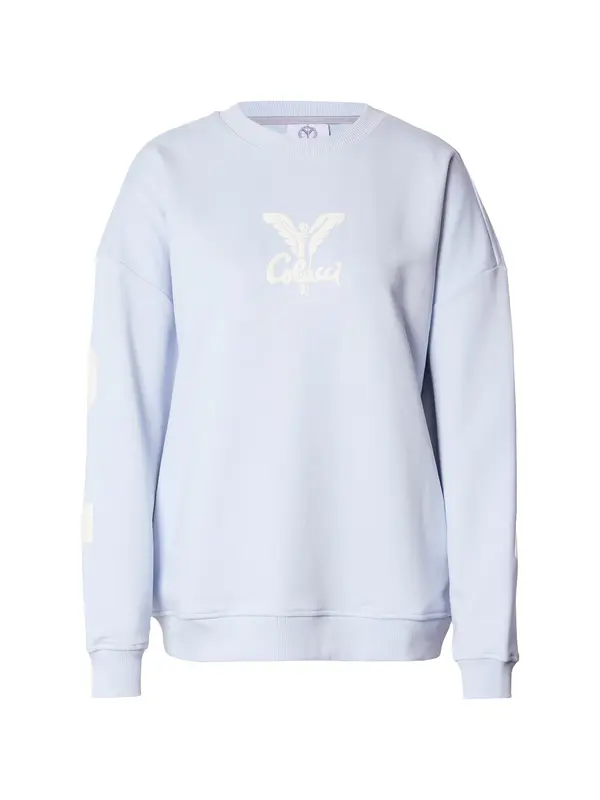 Carlo Colucci Carlo Colucci Sweater majica 'Di Quirico'  svijetloplava / bijela