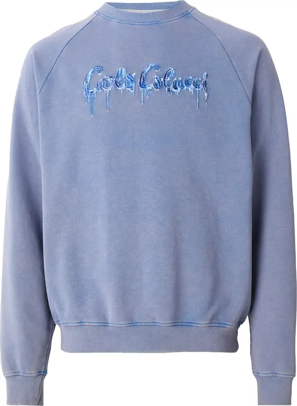 Carlo Colucci Carlo Colucci Sweater majica 'Erspamer'  plava / svijetloplava / tamno plava