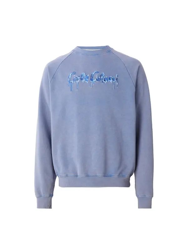 Carlo Colucci Carlo Colucci Sweater majica 'Erspamer'  plava / svijetloplava / tamno plava