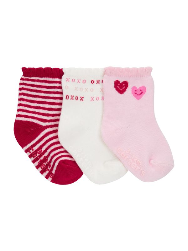 Carter's Carter's Čarape  roza / crvena / bijela