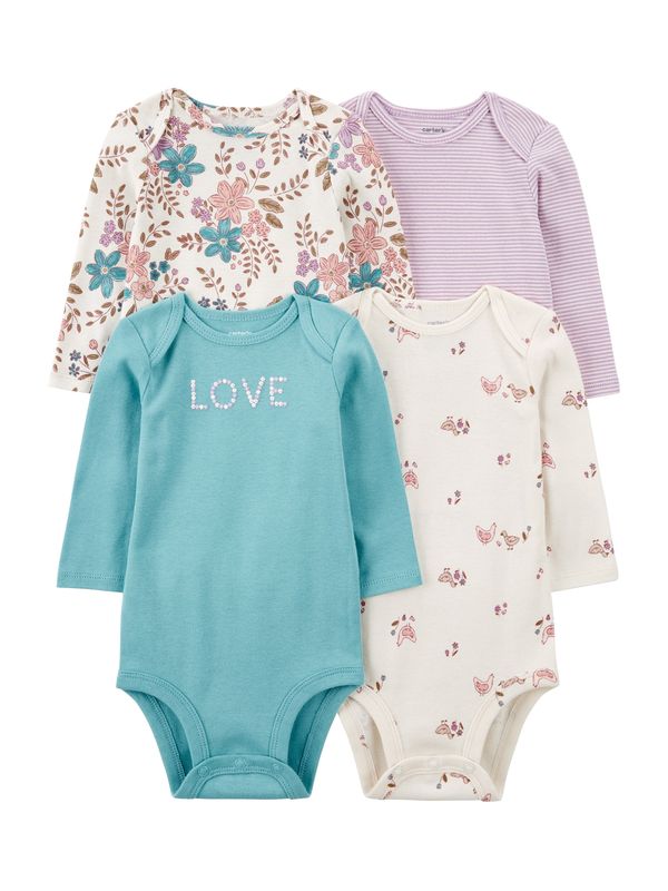 Carter's Carter's Dječji bodi  akvamarin / tamno ljubičasta / roza / bijela
