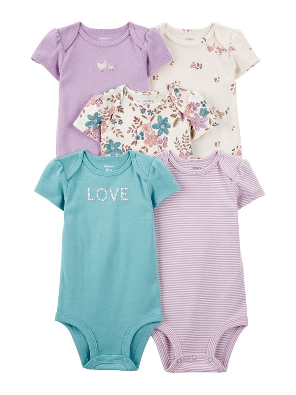 Carter's Carter's Dječji bodi  cijan plava / kaki / lavanda / bijela