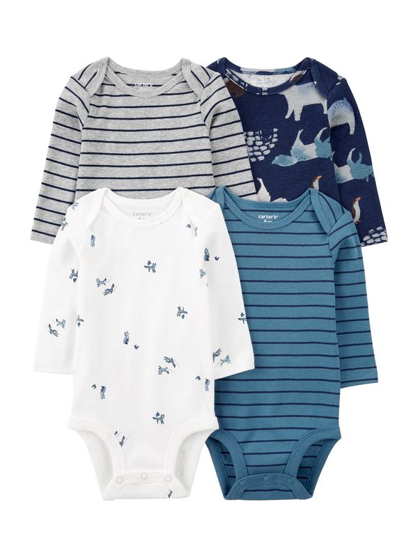 Carter's Carter's Dječji bodi  safirno plava / tamno plava / siva melange / bijela