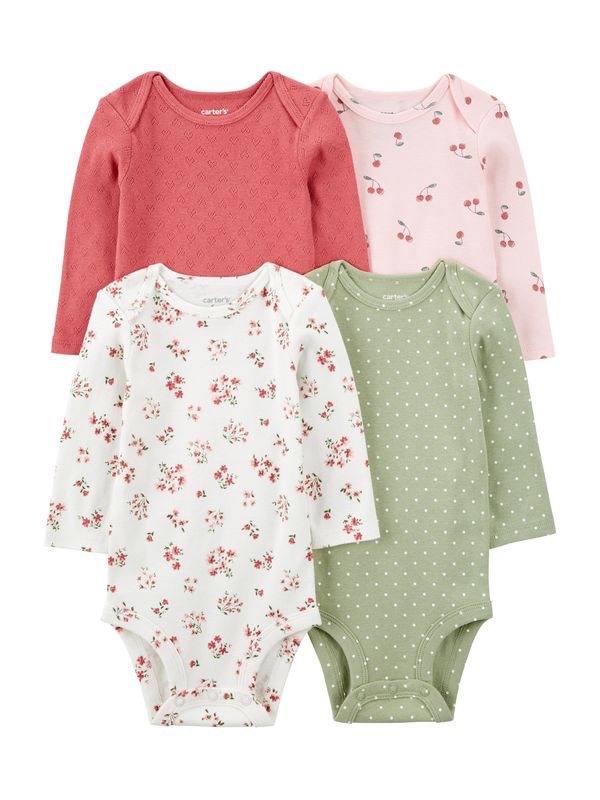 Carter's Carter's Dječji bodi  svijetlozelena / koraljna / roza / bijela
