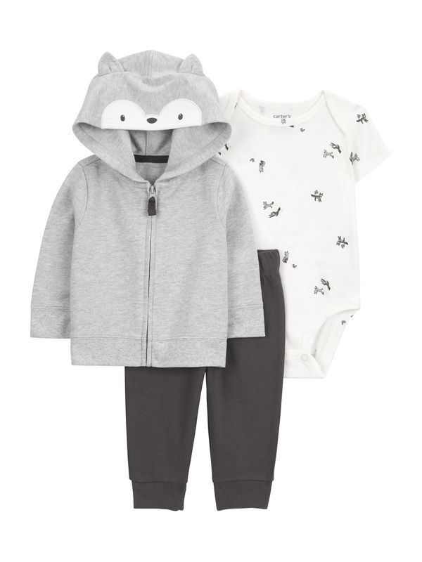 Carter's Carter's Komplet  antracit siva / siva melange / bijela