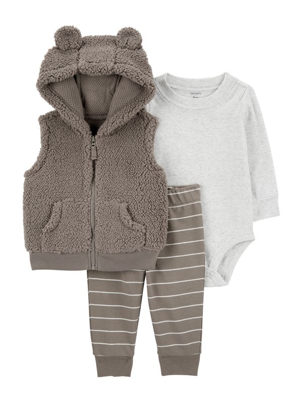 Carter's Carter's Komplet  taupe siva / svijetlosiva