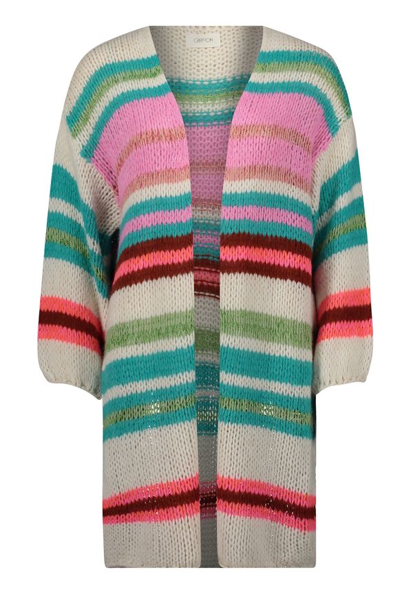 Cartoon Cartoon Kardigan  tirkiz / losos / ružičasto crvena / bijela
