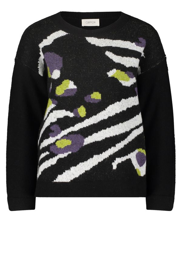 Cartoon Cartoon Pulover  sivkasto zelena / patlidžan / crna / bijela