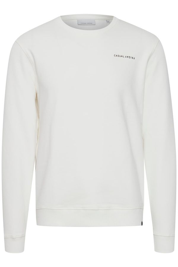 Casual Friday Casual Friday Sweater majica 'Severin'  ecru/prljavo bijela